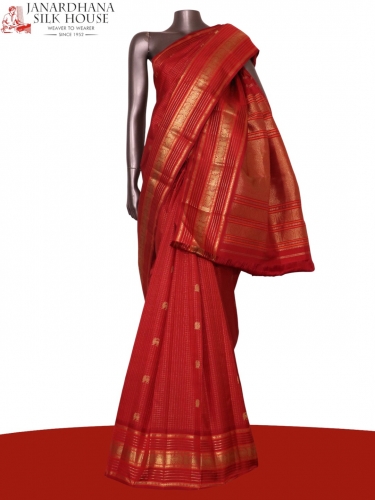 Pure Handloom Kanjeevaram Silk Saree